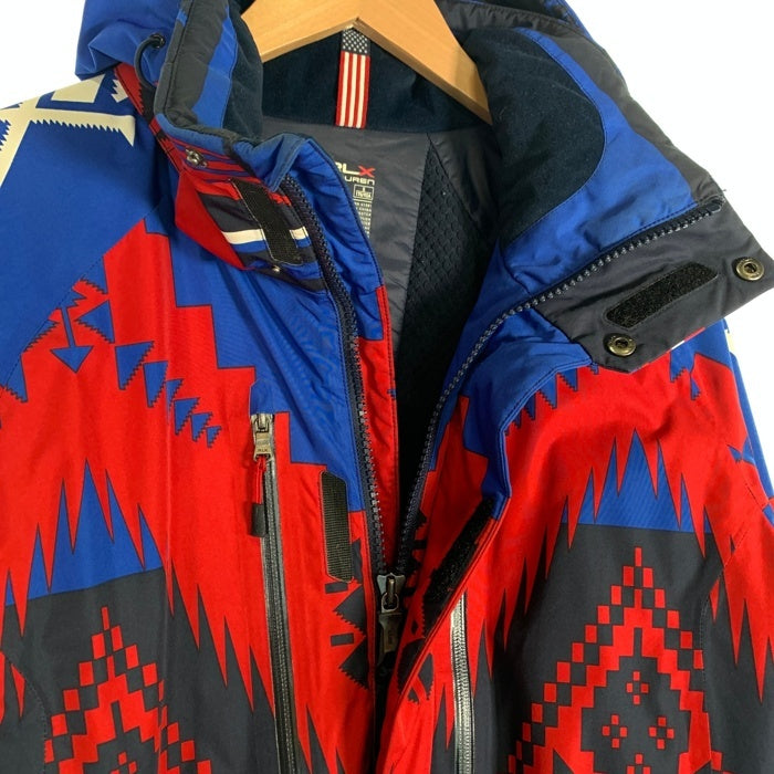 RLX RALPH LAUREN ラルフローレン ネイティブ柄 中綿 ダウンジャケット レッド ブルー ホワイト Size S 福生店
