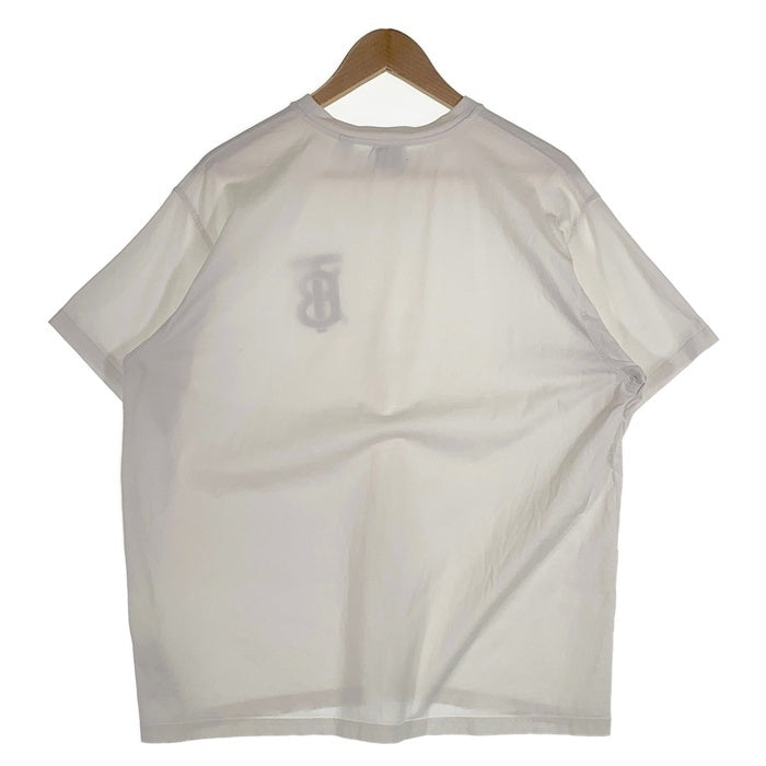 BURBERRY LONDON ENGLAND バーバリー ラバーロゴプリント Tシャツ ホワイト 8017485 Size L 福生店