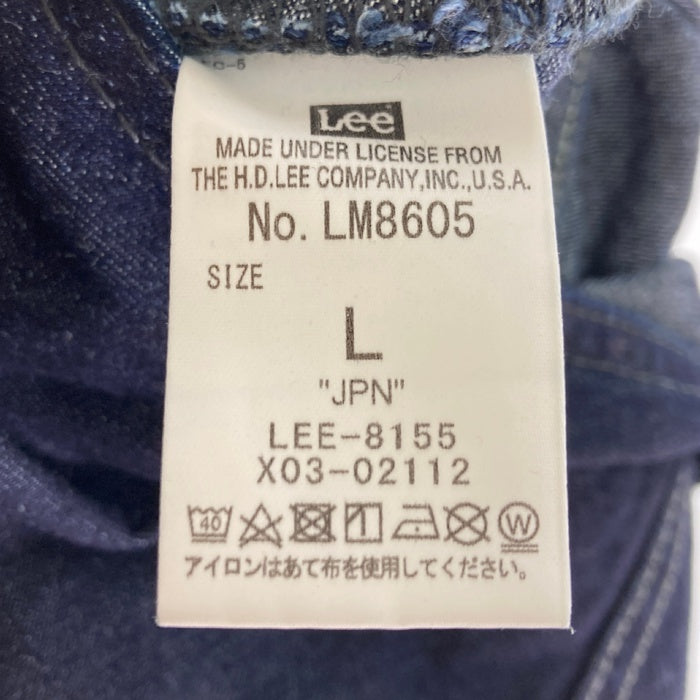 LEE リー LM8605-100 ダブルニー オーバーオール パンツ インディゴ sizeL 瑞穂店