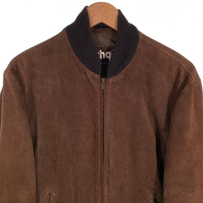 Schott ショット Suede Bomber Jacket スエード ボンバージャケット ブラウン USA製 Size 40 福生店