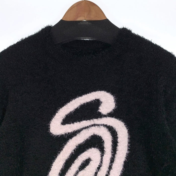 STUSSY ステューシー Australia Fluffy Sweater フラフィーセーター ブラック ポリエステル コットン ST0M0527 Size L 福生店