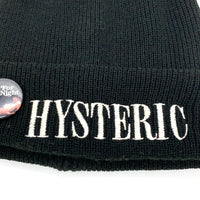 HYSTERIC GLAMOUR ヒステリックグラマー ロゴ刺繡 ビーニー アクリルニットキャップ ブラック 02193QH02 福生店
