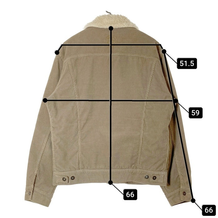 STUSSY ステューシー Lee リー STUSSY RIDER LB0010 コーデュロイ ボアジャケット ブラウン SizeL 瑞穂店