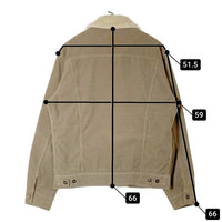 STUSSY ステューシー Lee リー STUSSY RIDER LB0010 コーデュロイ ボアジャケット ブラウン SizeL 瑞穂店