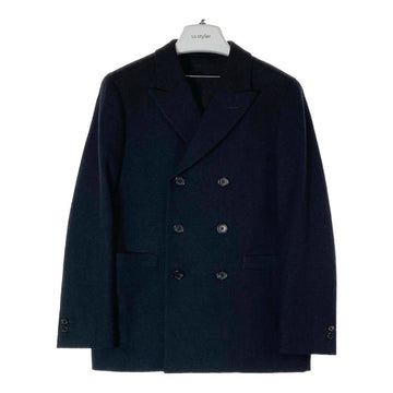 MARGARET HOWELL マーガレットハウエル FOX BROTHERS 579-6220012 ダブル ジャケット ネイビー sizeS 瑞穂店