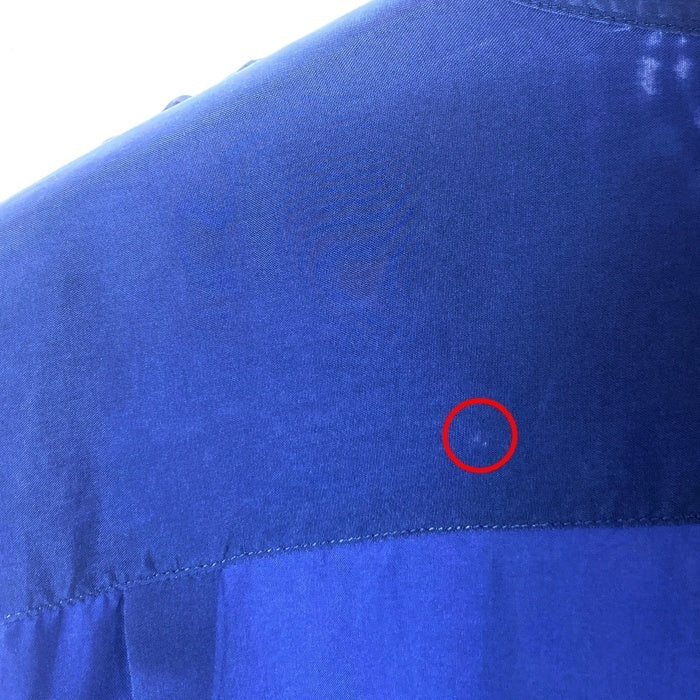 COMME des GARCONS HOMME PLUS EVER GREEN コムデギャルソンオムプリュス エバーグリーン チェック切替 キュプラ 長袖シャツ ブルー sizeS 瑞穂店