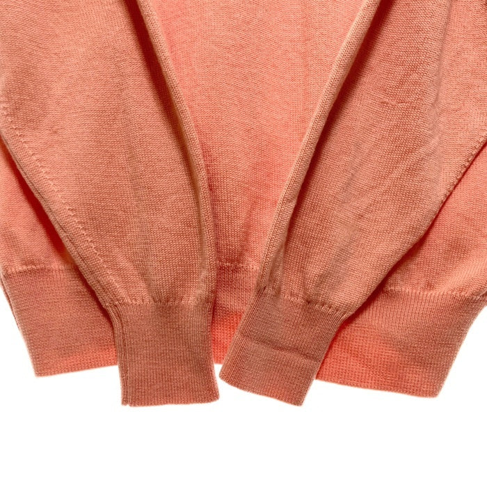 BALLANTYNE バランタイン ピュアニューウール カーディガン サーモンピンク Size44 瑞穂店