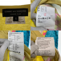 COMME des GARCONS HOMME PLUS コムデギャルソンオムプリュス 18SS 異素材 切替カットソー Tシャツ マルチカラー PA-T019 AD2017 Size S 福生店