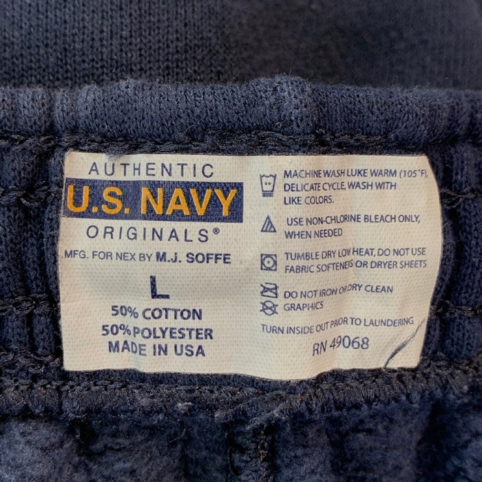 SOFFE ソフィ U.S. NAVY Sweat Pants 米海軍 リフレクタープリント スウェットパンツ ネイビー Size L 福生店