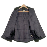 L.L.Bean エルエルビーン コットン 中綿 チェックシャツジャケット グリーン スナップボタン ID285281 Size M-R 福生店