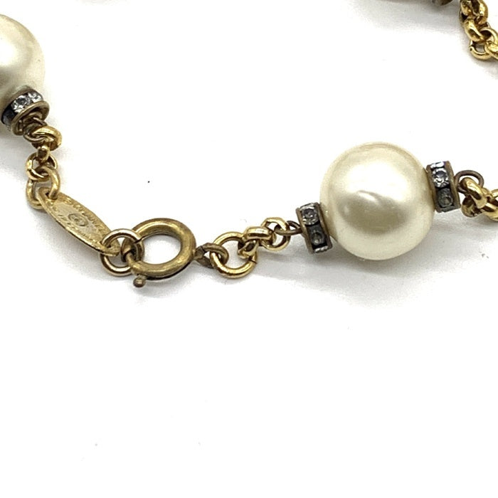 CHANEL シャネル イミテーションパール ゴールドチェーンネックレス Size 70cm 福生店
