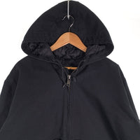 Carhartt カーハート Loose Fit Duck Active Jacket ダック アクティブジャケット パーカー ブラック J130-M 3Mシンサレート メキシコ製 Size L-R 福生店