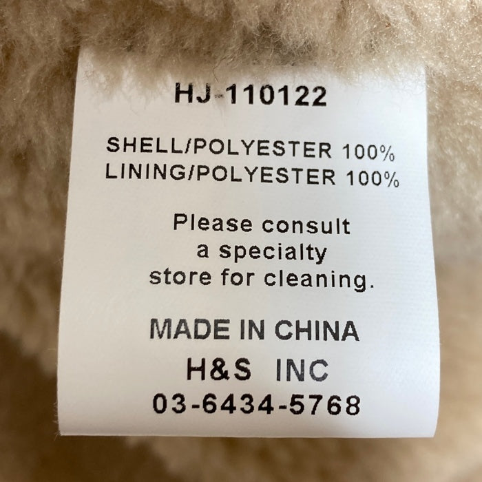 HIDE AND SEEK ハイドアンドシーク B-3 JACKET フェイクムートン フライトジャケット ベージュ HJ-110122 Size M 瑞穂店