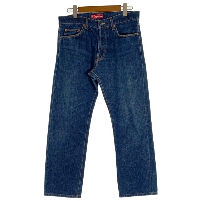 SUPREME シュプリーム SLIM スリムテーパードデニムパンツ インディゴ ボタンフライ 赤耳 Size 34 福生店