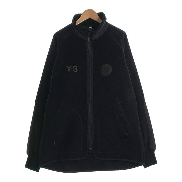 Y-3 ワイスリー Yohji Yamamoto ヨージ ヤマモト Adidas アディダス U LEOPARD FLEECE JACKET レオパード フリース ジャケット ブラック HN1969 Size M 福生店