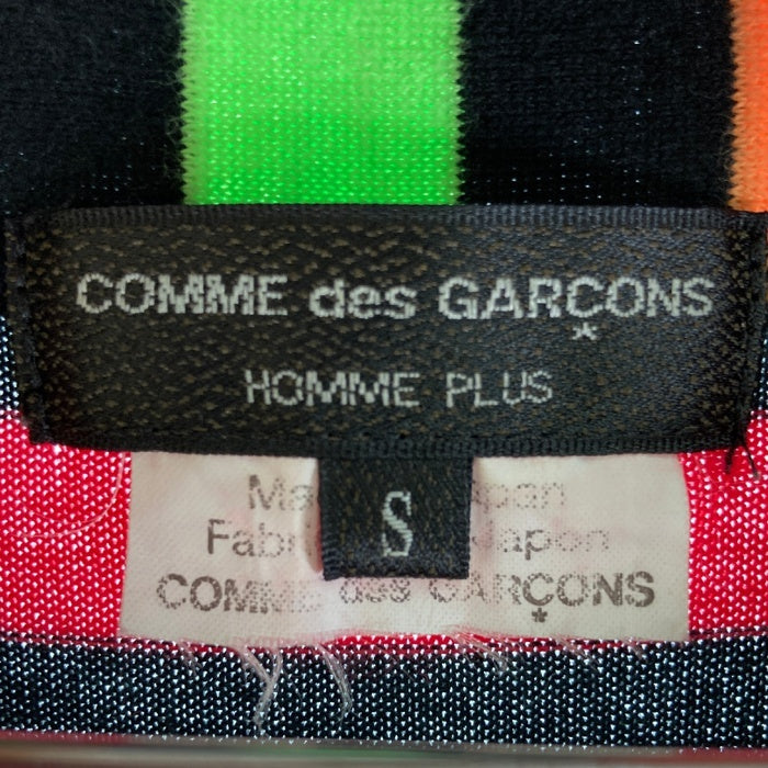 COMME des GARCONS HOMME PLUS コムデギャルソンオムプリュス  PF-T006 AD2020 ボーダー 切り替え ロングカーディガン ブラック sizeS 瑞穂店