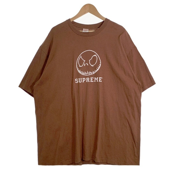 SUPREME シュプリーム 23AW Skeleton Tee スケルトン プリントTシャツ ナイトメアビフォアクリスマス ブラウン Size XXL 福生店