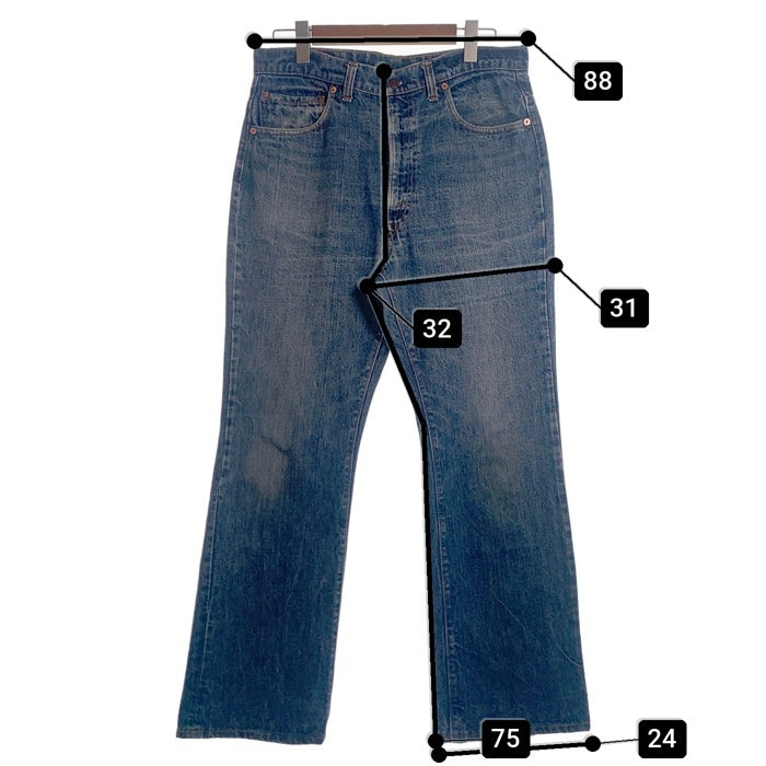 70's Levi's リーバイス 517-0217 ブーツカット デニムパンツ インディゴ トップ裏16 TALON42 閂黒 Size 36×30 福生店