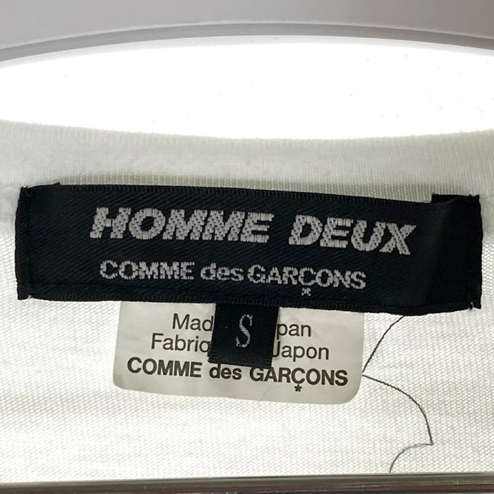 COMME des GARCONS HOMME DEUX コムデギャルソンオムドゥ DC-T015 AD2018 パッチワーク Tシャツ ホワイト sizeS 瑞穂店