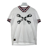 glamb グラム クロスボーン フットボールシャツ ホワイト GB16AT/SU12 Size 3 瑞穂店