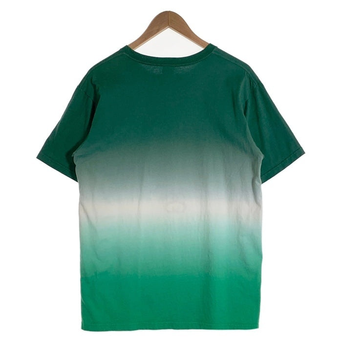 STUSSY ステューシー グラデーション ワールドツアー プリントTシャツ グリーン Size M 福生店
