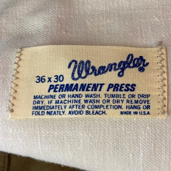 Wrangler ラングラー 70's USA製 センタープレス ツイル 5ポケットパンツ ブラウン size36 瑞穂店