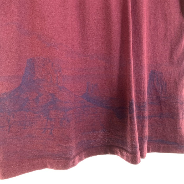 90's 3D EMBLEM スリーディー エンブレム HARLEY-DAVIDSON ハーレーダビッドソン 半袖 Tシャツ バーガンディー USA製 Size XL 福生店