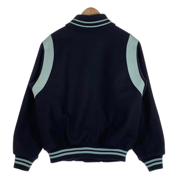 McGREGOR マクレガー ウール スタジャン レザー切替 ネイビー G13-4606 Size M 福生店