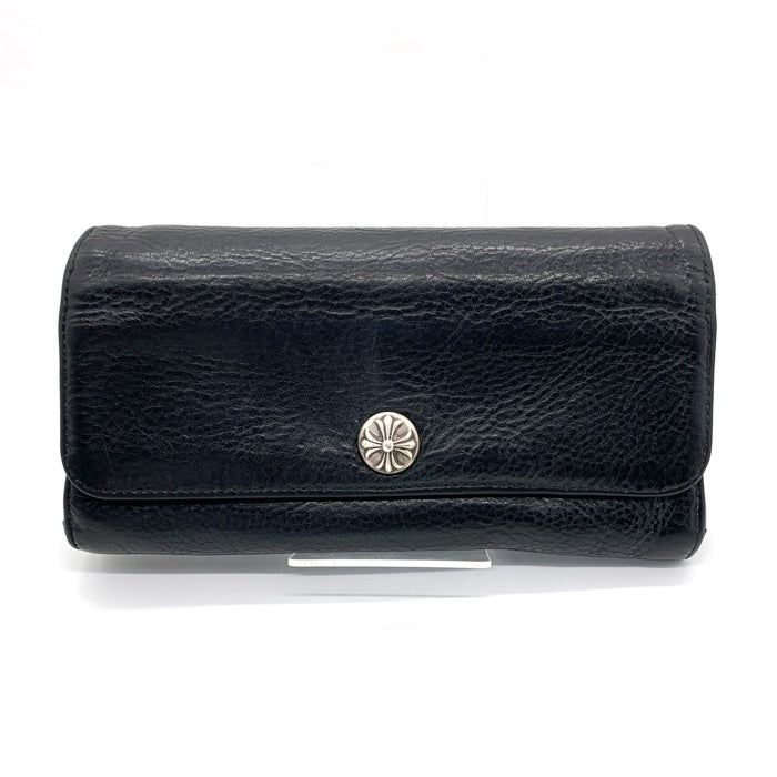 CHROME HEARTS クロムハーツ JUDY ジュディ レザーウォレット クロスボール 長財布 ブラック 福生店