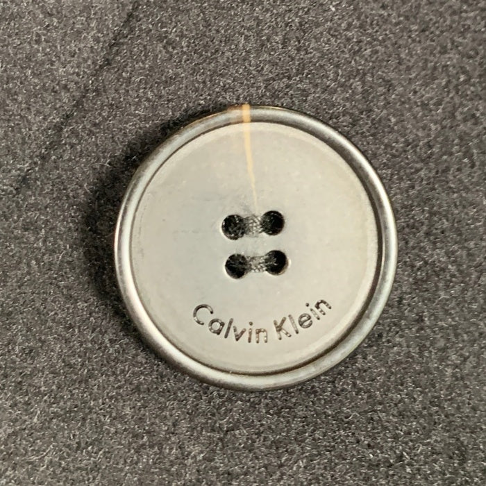 Calvin Klein PLATINUM カルバンクライン プラチナム ダブルブレスト フード ウールロングコート ブラック Size 36 福生店