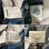 READYMADE レディメイド DENIM FLARE 再構築 ダメージ加工 デニム フレア パンツ ライトブルー RE-CO-BL-00-00-243 Size Free 福生店