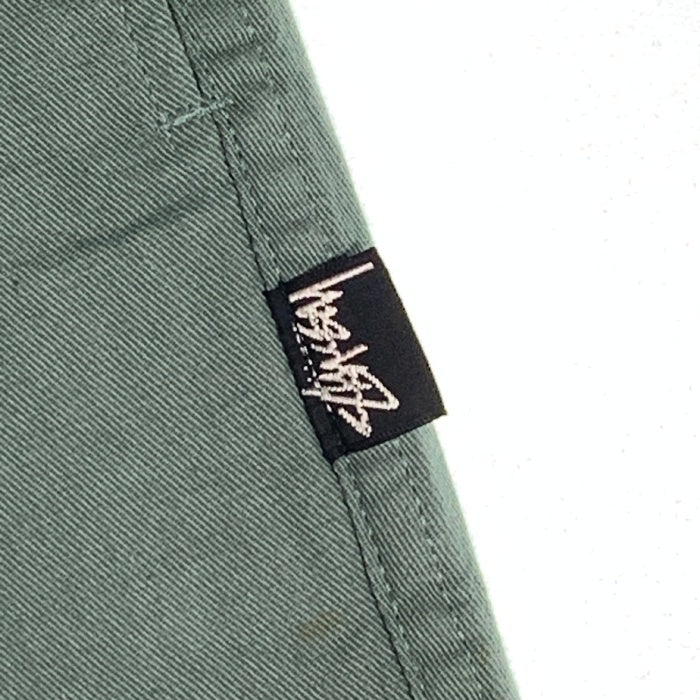 80-90's STUSSY ステューシー ビーチパンツ プレーン イージー グリーン USA製 黒タグ Size M 福生店