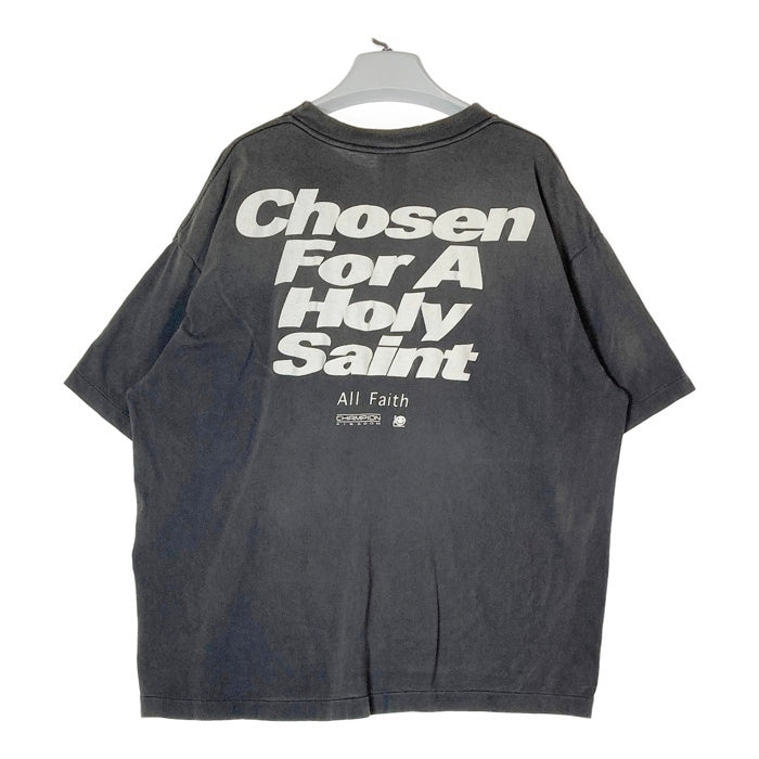 SAINT MICHAEL セントマイケル SM-YS1-0000-004 24AW CHOSEN Tee ETERNAL ヴィンテージ加工 Tシャツ ブラック sizeXL 瑞穂店