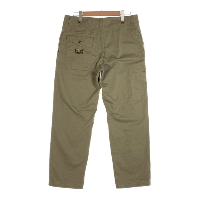 HUMAN MADE ヒューマンメイド STRAIGHT CARGO PANTS ストレートカーゴパンツ オリーブ ヘリンボーン HM29PT010 Size L 福生店