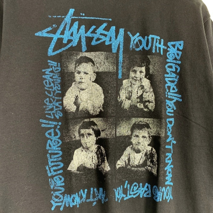 00's STUSSY ステューシー QS PHOTO TEE フォトプリントTシャツ ブラック Size M 福生店