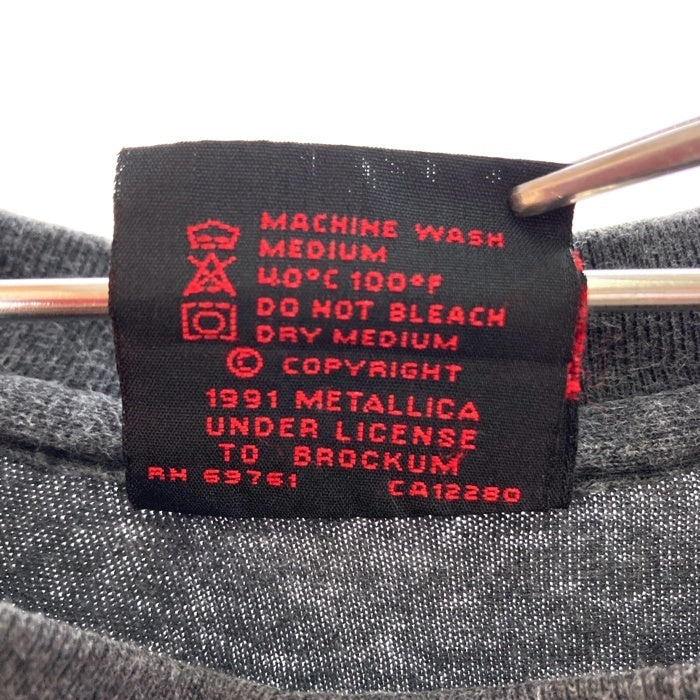 METALLICA メタリカ  AND JUSTICE FOR ALL メタル・ジャスティス 公式タグ USA製 シングルステッチ 1988年コピーライト Tシャツ フェードブラック sizeXL 瑞穂店