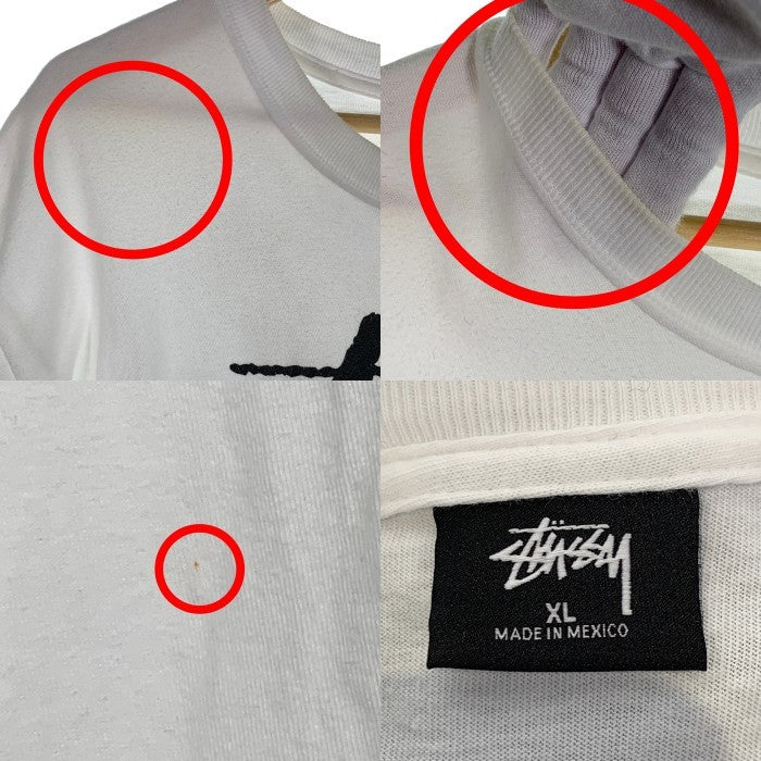 STUSSY ステューシー ワールドツアー プリントTシャツ ホワイト メキシコ製 Size XL 福生店