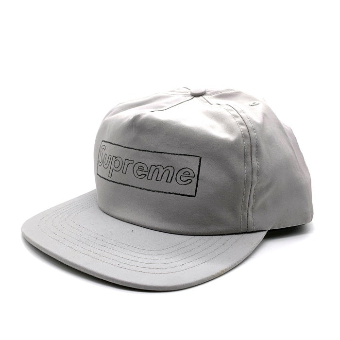 SUPREME シュプリーム 21SS KAWS Chalk Logo 5-Panel Cap カウズ チョークロゴ 5パネルキャップ グレー 福生店