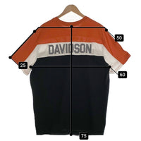Harley-Davidson ハーレーダビッドソン ロゴワッペン Tシャツ オレンジ ホワイト ブラック Size XL 福生店