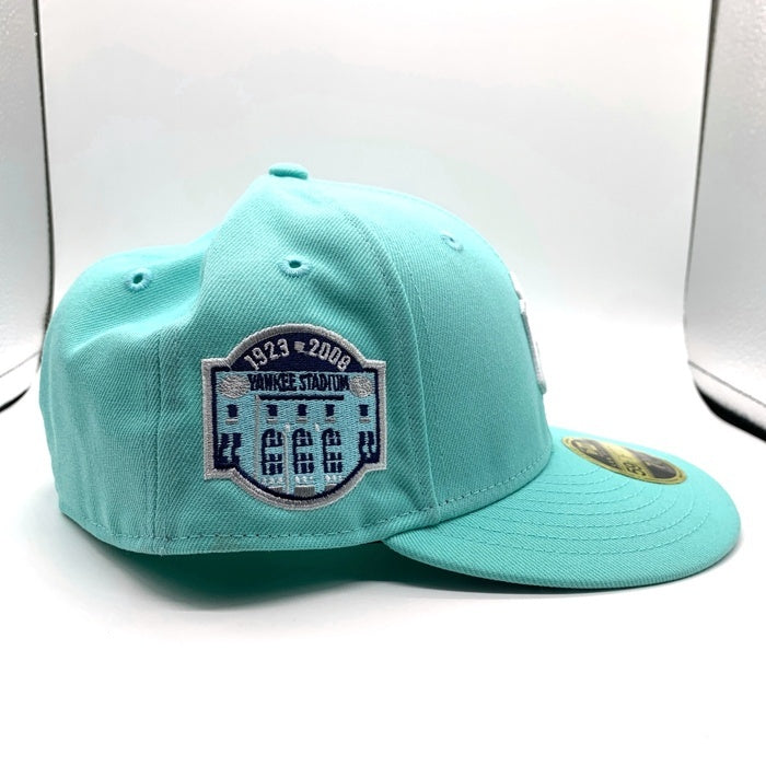 NEWERA ニューエラ Newyork Yankees ニューヨーク ヤンキース 5th Avenue Pack THE CAP別注 59FIFTY LOW PROFILE ベースボールキャップ サイドパッチ ティファニーブルー Size 7 5/8 (60.6cm) 福生店