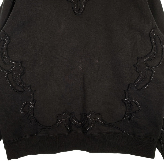 SUPREME シュプリーム 23SS Western Cut Out Hooded Sweatshirt ウエスタンカットアウト プルオーバースウェットパーカー ブラック Size L 福生店