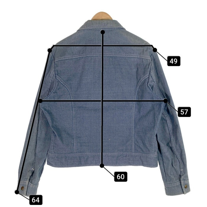 70's Lee リー コットンデニムジャケット ライトブルー USA製 スナップボタン Size L-R 福生店