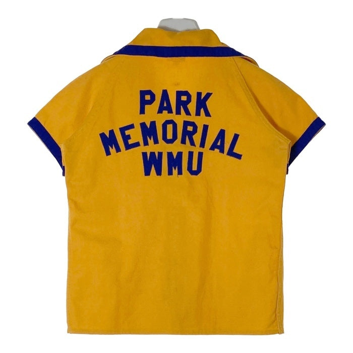 HOLT’S ホルツ 50's PARK MEMORIAL WMU ワッペン リンガー 半袖シャツ イエロー size36 瑞穂店