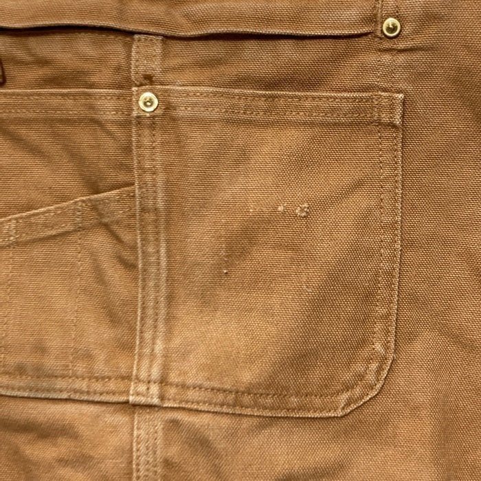 Carhartt カーハート ダック地 ダブルニーオーバーオール ブラウン R01-M Size 50×32 瑞穂店
