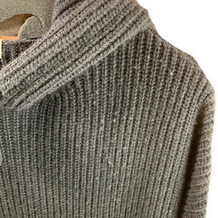 CELINE セリーヌ 21AW HOODED SWEATER IN RIBBED WOOL ニット ウール フーデッド プルオーバー パーカー フーディー ブラック 2A85W423P Size XS 福生店