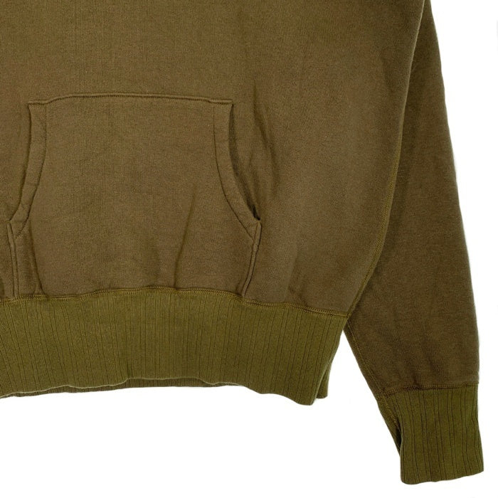 COLIMBO コリンボ プルオーバースウェットパーカー オリーブ ラグランスリーブ Size M 福生店