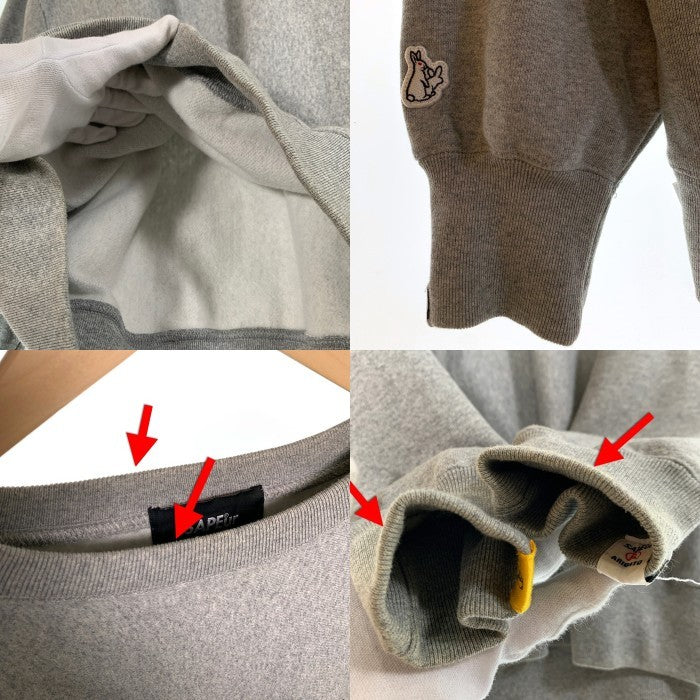 SAPEur サプール FR2 エフアールツー 20AW Cement Rabbit Sweat セメントラビット プリント クルーネックスウェットトレーナー グレー Size XXL 福生店