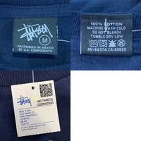 STUSSY ステューシー ワールドツアー プリントTシャツ ネイビー メキシコ製 Size M 福生店