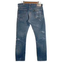 DOUBLE RL ダブルアールエル RALPH LAUREN ラルフローレン HIGH SLIM JAPAN WOVEN SELVEDGE DENIM デニムパンツ ライトブルー 782710732001 USA製 Size 33 × 32 福生店