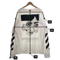 OFF-WHITE オフホワイト レイヤード ロングスリーブ プリントTシャツ ホワイト OMAB022F20FAB004 Size XL 福生店